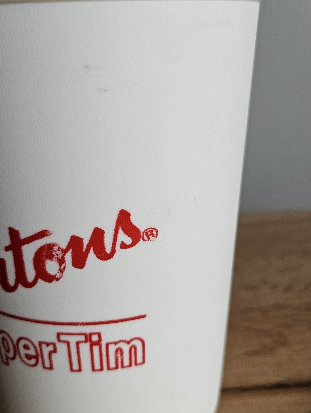 VTG Tim Hortons Super Tim Plastic Travel Mug Aladdin | Made In USA | Red White - Picture 6 of 16